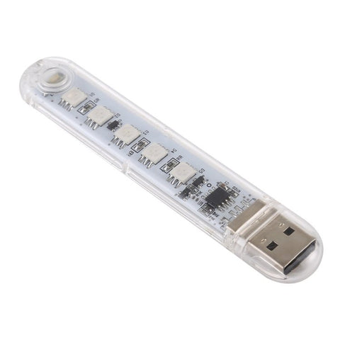 Piccola luce notturna portatile a LED USB colorata da 5 V a 5 LED con interruttore - Novalix Store