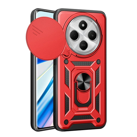 Per Xiaomi Redmi 14C 4G Custodia per fotocamera scorrevole TPU Hybrid PC Phone Case