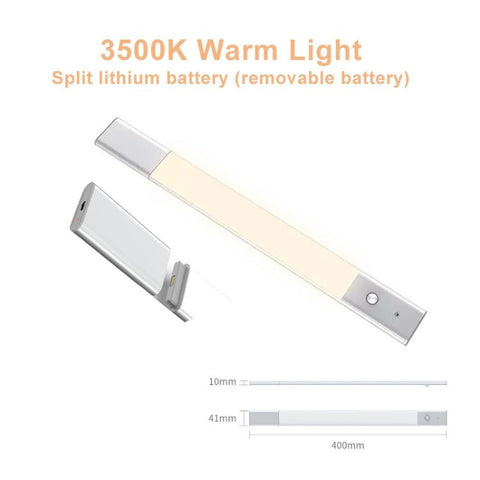 Sensore di luce wireless originale Xiaomi Youpin EZVALO 1W + luce del sensore del corpo umano, luce bianca calda 3500K, lunghezza 40 cm, 40cm 3500K Warm Light - Novalix Store