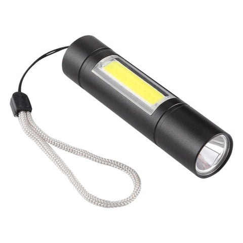 Torcia XPE + COB impermeabile con ricarica USB A1, messa a fuoco fissa, con 3 modalità e scatola di immagazzinaggio, A1 - Novalix Store