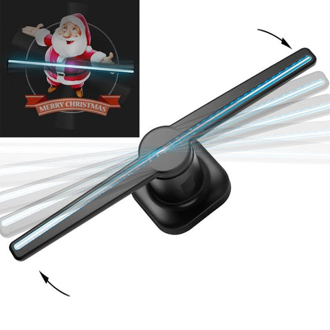 Ventola con display olografico ologramma a 224 LED con telecomando, supporto scheda Micro SD da 4 GB, CA 100 - 240 V, 450 x 224 Pixels - Novalix Store