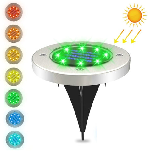 8 LED colorati dimmerabili solari per esterni da giardino, tipo di sensore, luce interrata, controllo della luce intelligente, 8 LEDs - Novalix Store