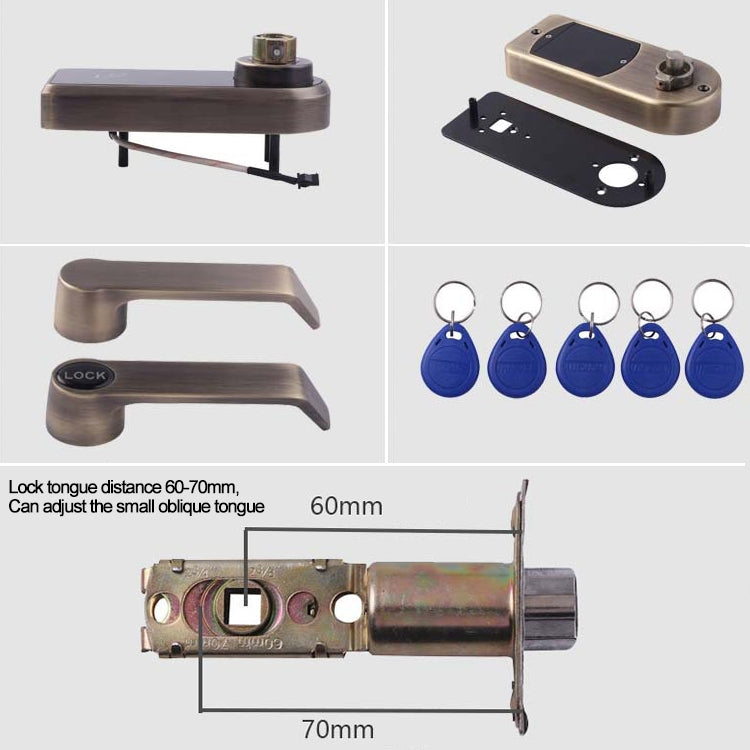 Zinc Alloy Electronic Door Lock with Touch Screen Access