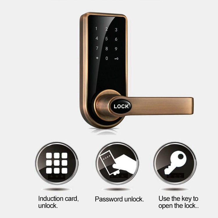 Zinc Alloy Electronic Door Lock with Touch Screen Access