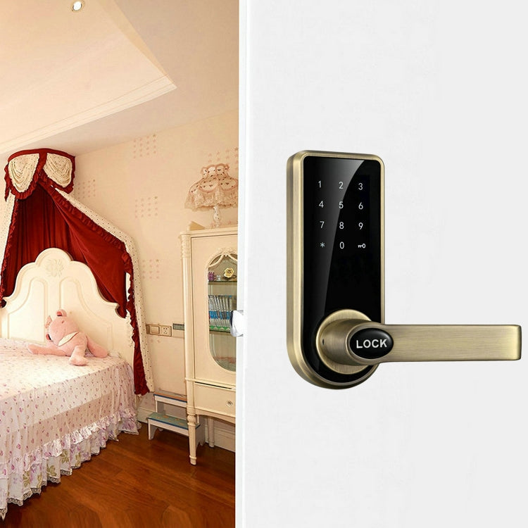 Zinc Alloy Electronic Door Lock with Touch Screen Access