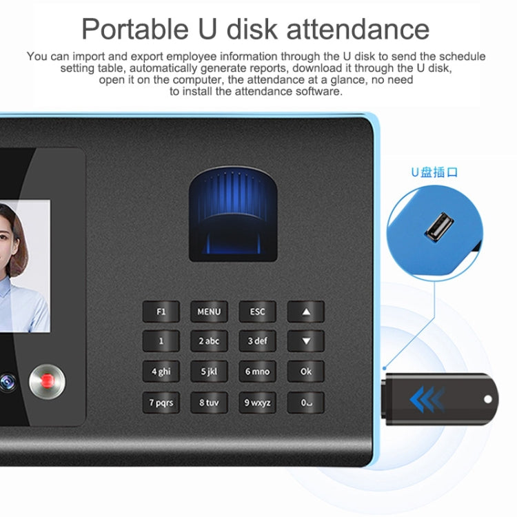 Face Recognition Fingerprint Time Attendance System for