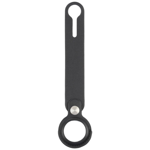 Custodia in pelle PU antigraffio con anello per appendere AirTag