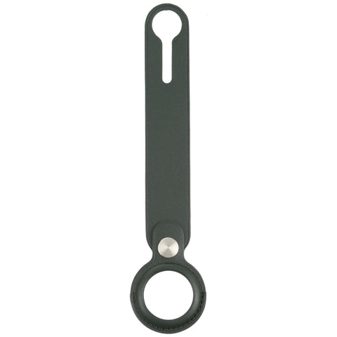 Custodia in pelle PU antigraffio con anello per appendere AirTag
