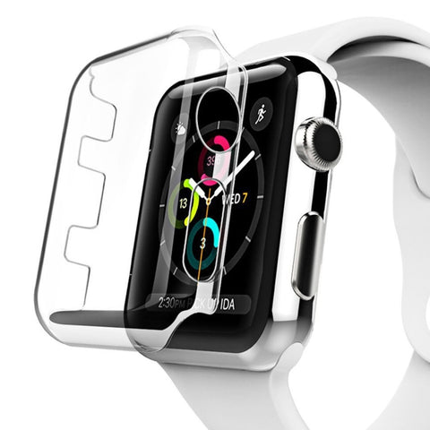 Per Apple Watch Series 3 Custodia protettiva per PC trasparente da 38 mm, Series 3 38mm