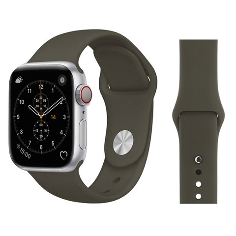 Per Apple Watch serie 3, 2 e 1, cinturino da polso in silicone stile semplice e alla moda da 38 mm, For 38mm
