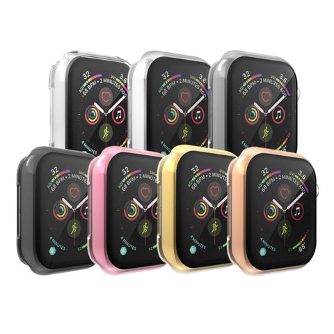Étui en TPU avec plaque de protection totale pour Apple Watch séries 5 et 4 44 mm, pour séries 5 et 4 44 mm