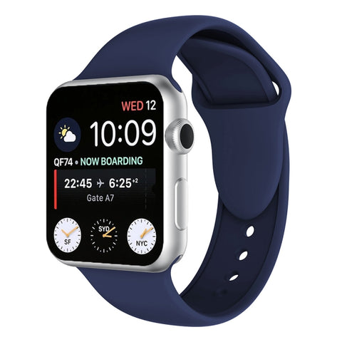 Cinturino in silicone con doppi rivetti per Apple Watch serie 3, 2 e 1 38 mm, Apple Watch 38mm