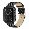 Genuine Leather Carbon Fiber Strap for Apple Watch 38mm