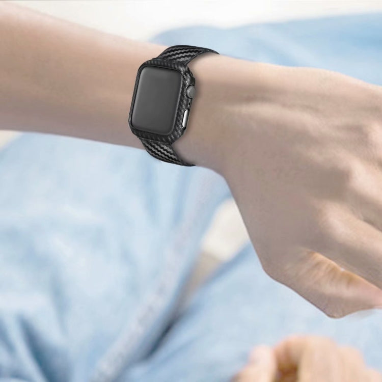 Genuine Leather Carbon Fiber Strap for Apple Watch 42mm