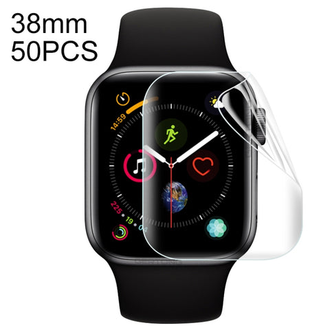 50 pezzi per Apple Watch Protezione frontale con pellicola morbida idrogel da 38 mm, For Apple Watch 38mm(50 PCS) - Novalix Store