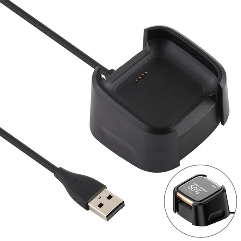 Per supporto base base di ricarica per caricabatterie Fitbit Versa 2 con cavo di ricarica da 1 m