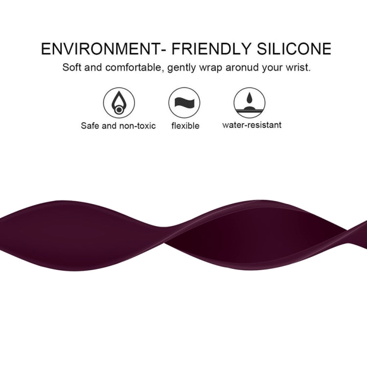 Per Apple Watch Ultra 49 mm / Serie 8 e 7 45 mm / SE 2 e 6 e SE e 5 e 4 44 mm / 3 e 2 e 1 42 mm Cinturino elastico in silicone tinta unita, misura: M 143 mm