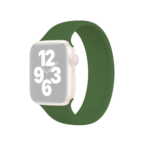 Per Apple Watch Ultra 49 mm / Serie 8 e 7 45 mm / SE 2 e 6 e SE e 5 e 4 44 mm / 3 e 2 e 1 42 mm Cinturino elastico in silicone tinta unita, dimensioni: L 156 mm