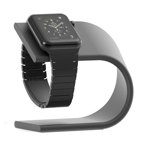Supporto per caricabatterie con supporto in alluminio a forma di U per Apple Watch 38 mm / 42 mm