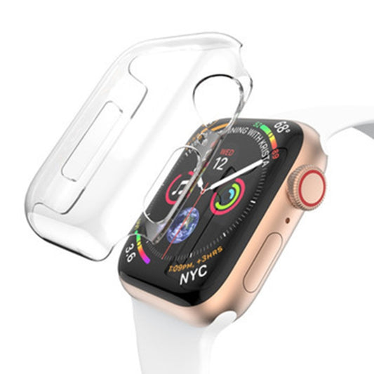 Per Apple Watch Serie 6 e SE e 5 e 4 Custodia per PC a copertura totale da 44 mm (trasparente), Series 6 & SE & 5 & 4 44mm