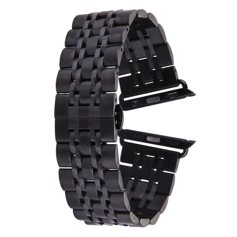Cinturino per orologio da uomo in acciaio inossidabile con fibbia a farfalla nascosta da 22 mm per Apple Watch 38 mm, 22mm Men