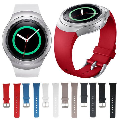 Per Samsung Gear S2 Sport / Gear S2 cinturino in silicone tinta unita