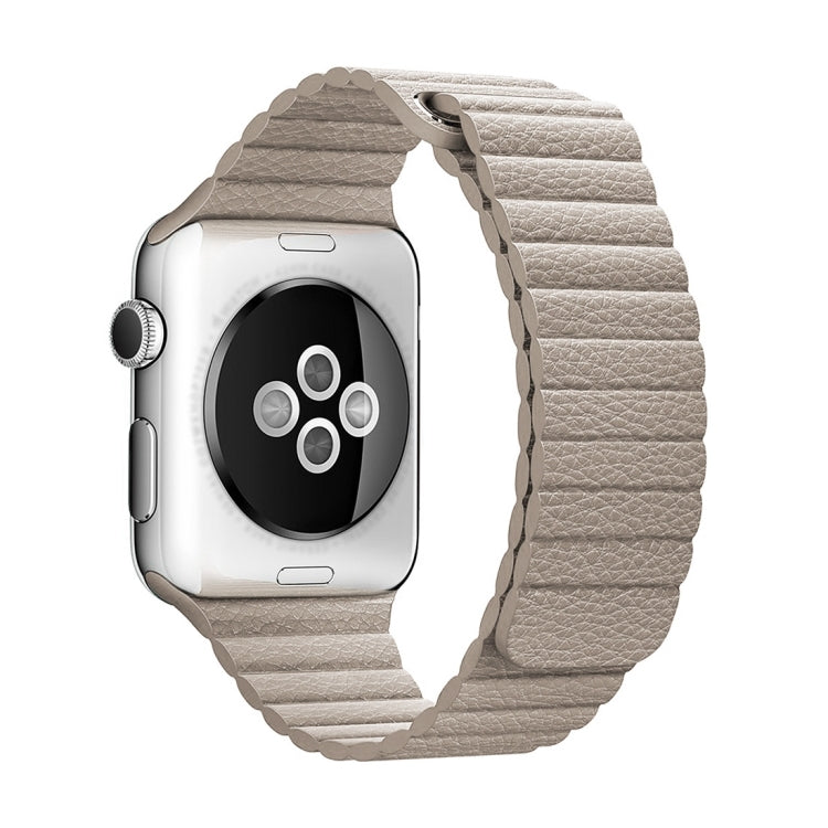 PU Leather Apple Watch 38mm Band with Magnetic Closure