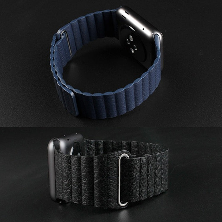 PU Leather Apple Watch 38mm Band with Magnetic Closure