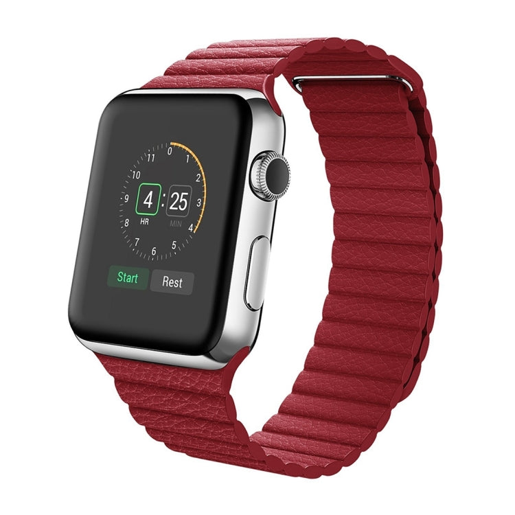 PU Leather Apple Watch 38mm Band with Magnetic Closure