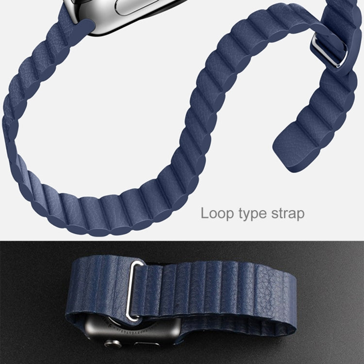 PU Leather Apple Watch 38mm Band with Magnetic Closure