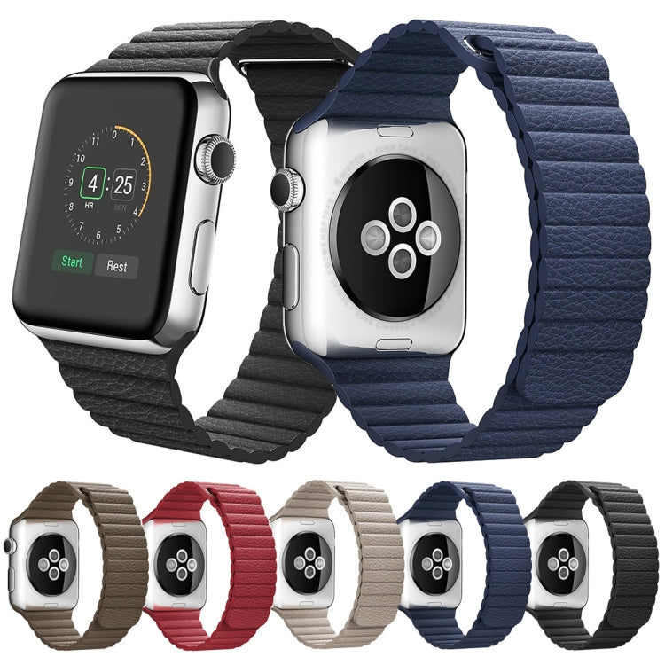 PU Leather Apple Watch 38mm Band with Magnetic Closure