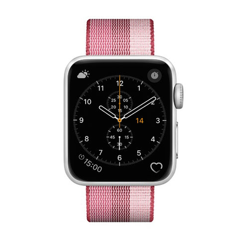 Pour Apple Watch cinturino en nylon intrecciato à droite de 42 mm, pour Apple Watch 42 mm