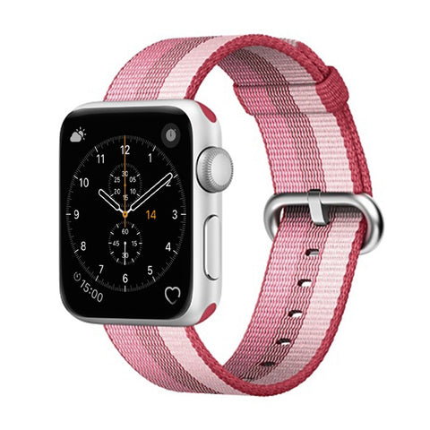 Pour Apple Watch cinturino en nylon intrecciato à droite de 42 mm, pour Apple Watch 42 mm