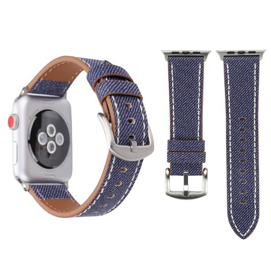 Per Apple Watch Serie 8 e 7 41 mm / SE 2 e 6 e SE e 5 e 4 40 mm / 3 e 2 e 1 38 mm Cinturino per orologio modello cowboy in vera pelle moda semplice, 38mm