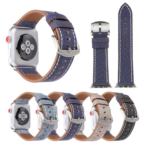 Per Apple Watch Ultra 49mm / Serie 8 e 7 45 mm / SE 2 e 6 e SE e 5 e 4 44 mm / 3 e 2 e 1 42 mm Cinturino per orologio modello cowboy in vera pelle moda semplice, 42mm