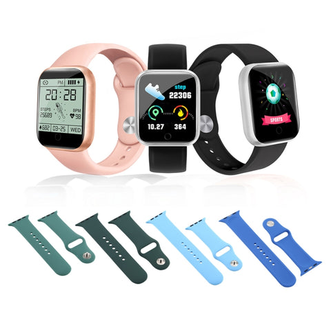 Per cinturino in silicone per Apple Watch serie 7 41 mm / 6 e SE e 5 e 4 40 mm / 3 e 2 e 1 38 mm, For Apple Watch Series 7 41mm / 6 & SE & 5 & 4 40mm / 3 & 2 & 1 38mm
