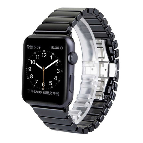 Per Apple Watch Ultra 49mm / Serie 8 e 7 45 mm / SE 2 e 6 e SE e 5 e 4 44 mm / 3 e 2 e 1 42 mm Cinturino per orologio in ceramica delicata, 42mm