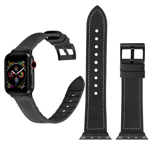 TPU tinta unita + cinturino in acciaio inossidabile per Apple Watch serie 7 45 mm / 6 e SE e 5 e 4 44 mm / 3 e 2 e 1 42 mm, 44mm