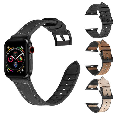TPU tinta unita + cinturino in acciaio inossidabile per Apple Watch serie 7 41 mm / 6 e SE e 5 e 4 40 mm / 3 e 2 e 1 38 mm, 40mm