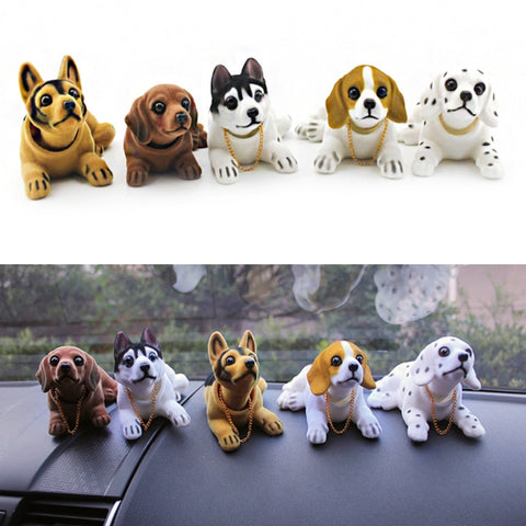 Ornamenti per auto con bambole per cani, Huskies, Dalmatians, Beagle, Shepherd, Sausage dog