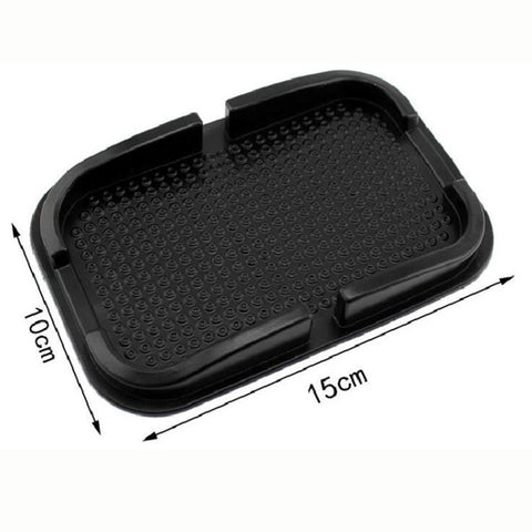 Tappetino antiscivolo pour téléphone de voiture punteggiato, Noir