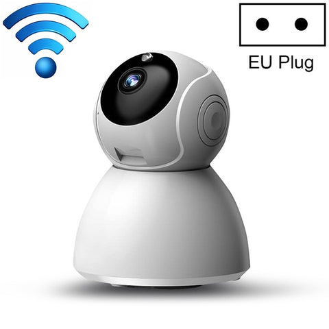 Télécaméra IP sans fil 720P HD 1.0 MP, prise en charge de la vision nocturne à infrarouge/rilevamento de mouvement/contrôle APP, prise EU, 720P