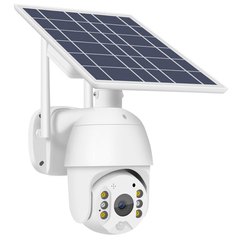 Télécaméra WiFi à énergie solaire T16 1080P Full HD, prise en charge de l'alarme PIR, vision nocturne, audio bidirectionnel, fiche TF, WiFi
