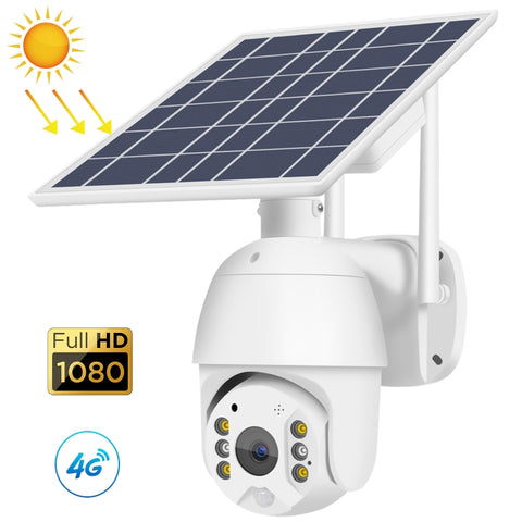 Caméra à énergie solaire pour moniteur de réseau T16 1080P Full HD 4G (version USA), prise en charge du radar PIR + alarme, vision nocturne, audio bidirectionnel, fiche TF, 4G (version US)