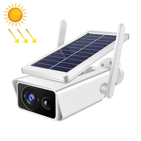 Caméra de sécurité WiFi T13-2 1080P HD à énergie solaire de 2,4 GHz avec batterie, prise en charge du mouvement, vision nocturne, audio bidirectionnel, fiche TF, T13-2 avec batterie
