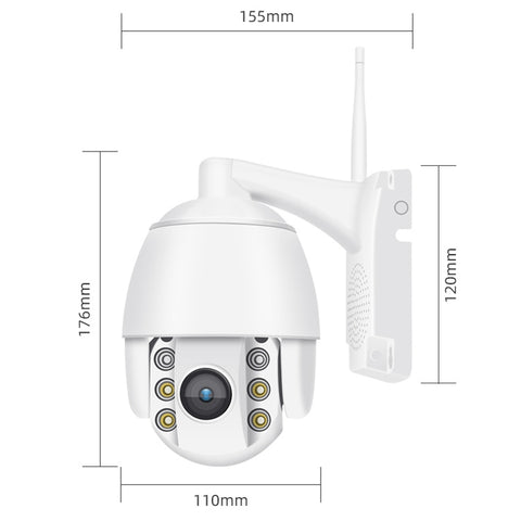 QX2 1080P HD 360 degrés WiFi panoramique intérieur et extérieur Caméra intelligente étanche IP66 en couleur, prise en charge du mouvement / voix bidirectionnelle / fiche TF, pression américaine, version WiFi