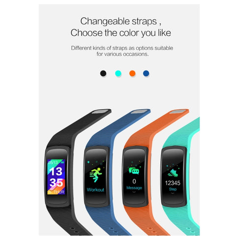 Bracelet intelligent Bluetooth SMA-B3 fitness tracker à 0,96 pouce, imperméable IP67, supporte Activity Traker / cardiofréquencemètre / moniteur de pression artérielle / acquisition à distance, SMA-B3/Noir, SMA-B3/Orange, SMA-B3/Vert, SMA-B3/Bleu