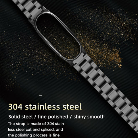 Cinturino per orologio in metallo in acciaio inossidabile Mijobs per Xiaomi Mi Band 3 e 4 e 5 e 6