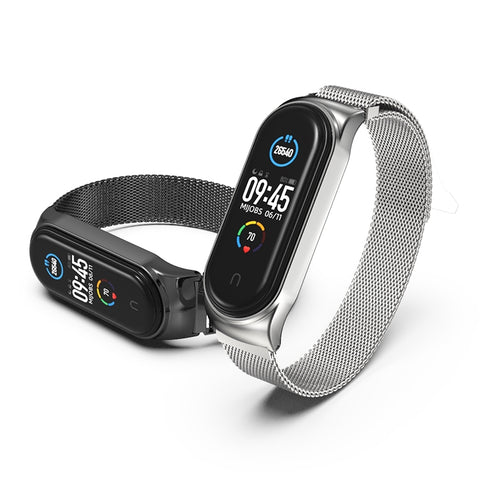 Cinturino magnetico in metallo Mijobs Milan CS per Xiaomi Mi Band 3 e 4 e 5 e 6, host non incluso