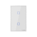 Sonoff T2 Touch 120mm Tempered Glass Panel Wall Switch Smart Home Light Touch Switch, Compatible with Alexa and Google Home, AC 100V-240V, US Plug      ...